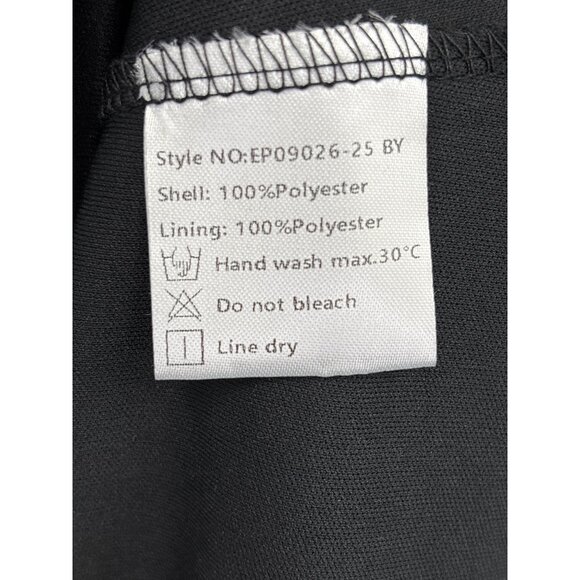 Ever Pretty Floral V-Neck Chiffon Formal Party Dress Black Multi Sz 20 Plus NEW - Picture 8 of 9